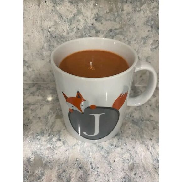 J Fox Mug With Fall Harvest Candle - Picture 1 of 5